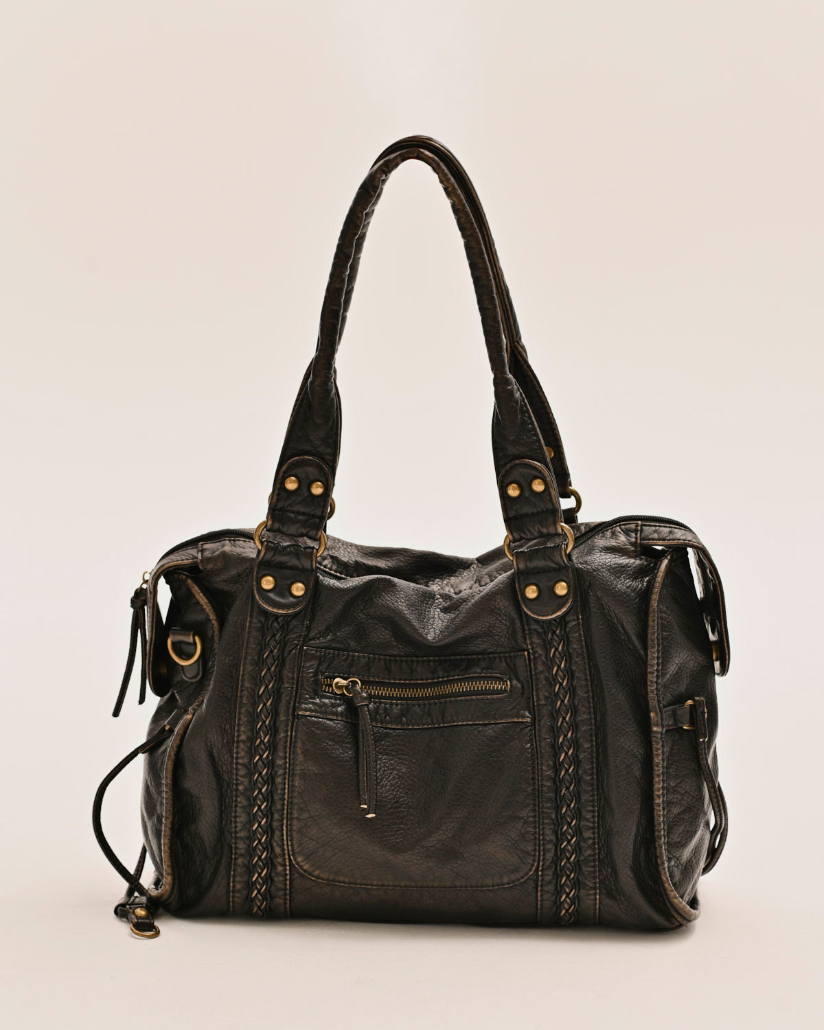 VINTAGE CITY BAG - BLACK