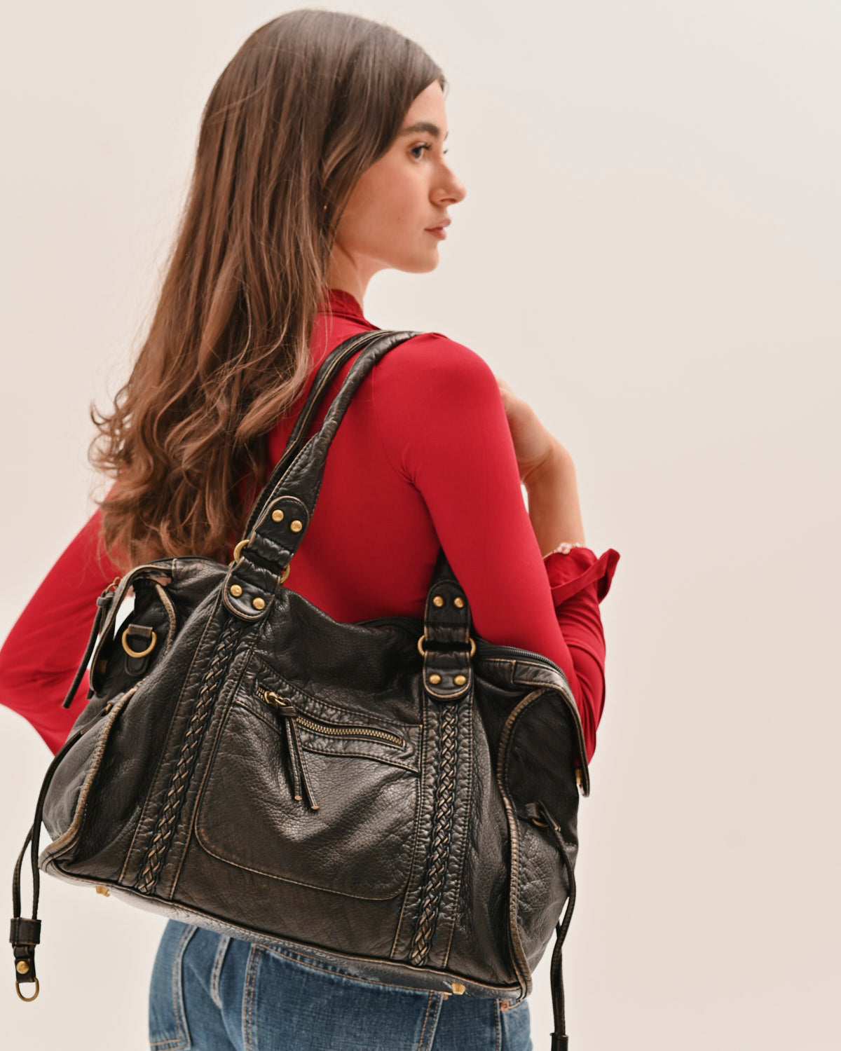 VINTAGE CITY BAG - BLACK