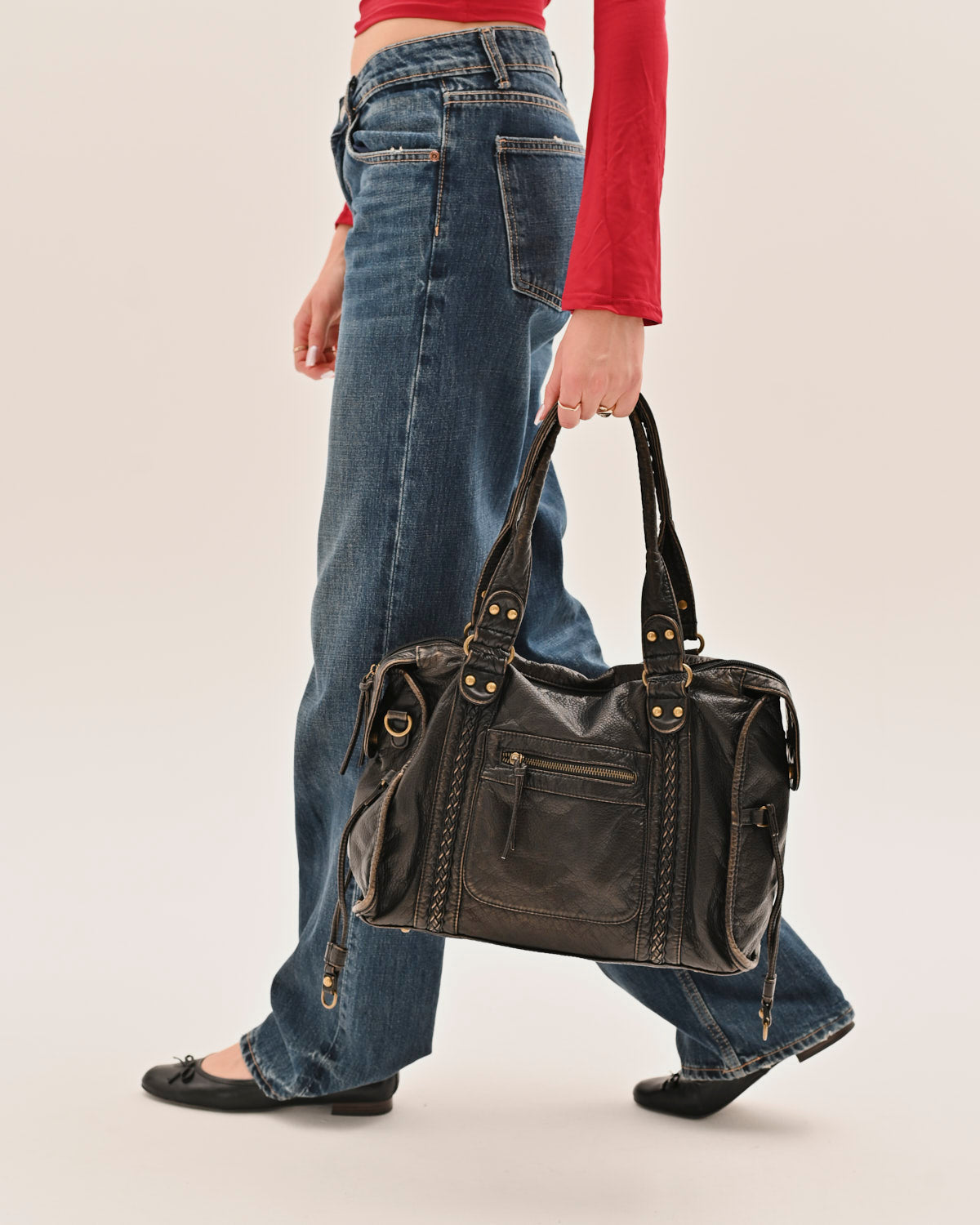 VINTAGE CITY BAG - BLACK