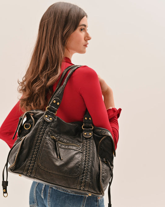 VINTAGE CITY BAG - BLACK