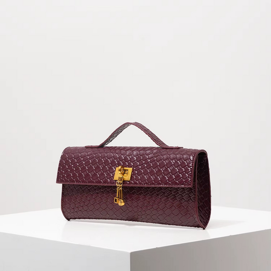 EVELE CLUTCH BAG - BURGUNDY