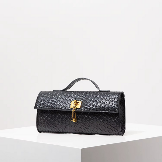EVELE CLUTCH BAG - BLACK