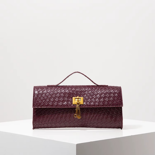EVELE CLUTCH BAG - BURGUNDY